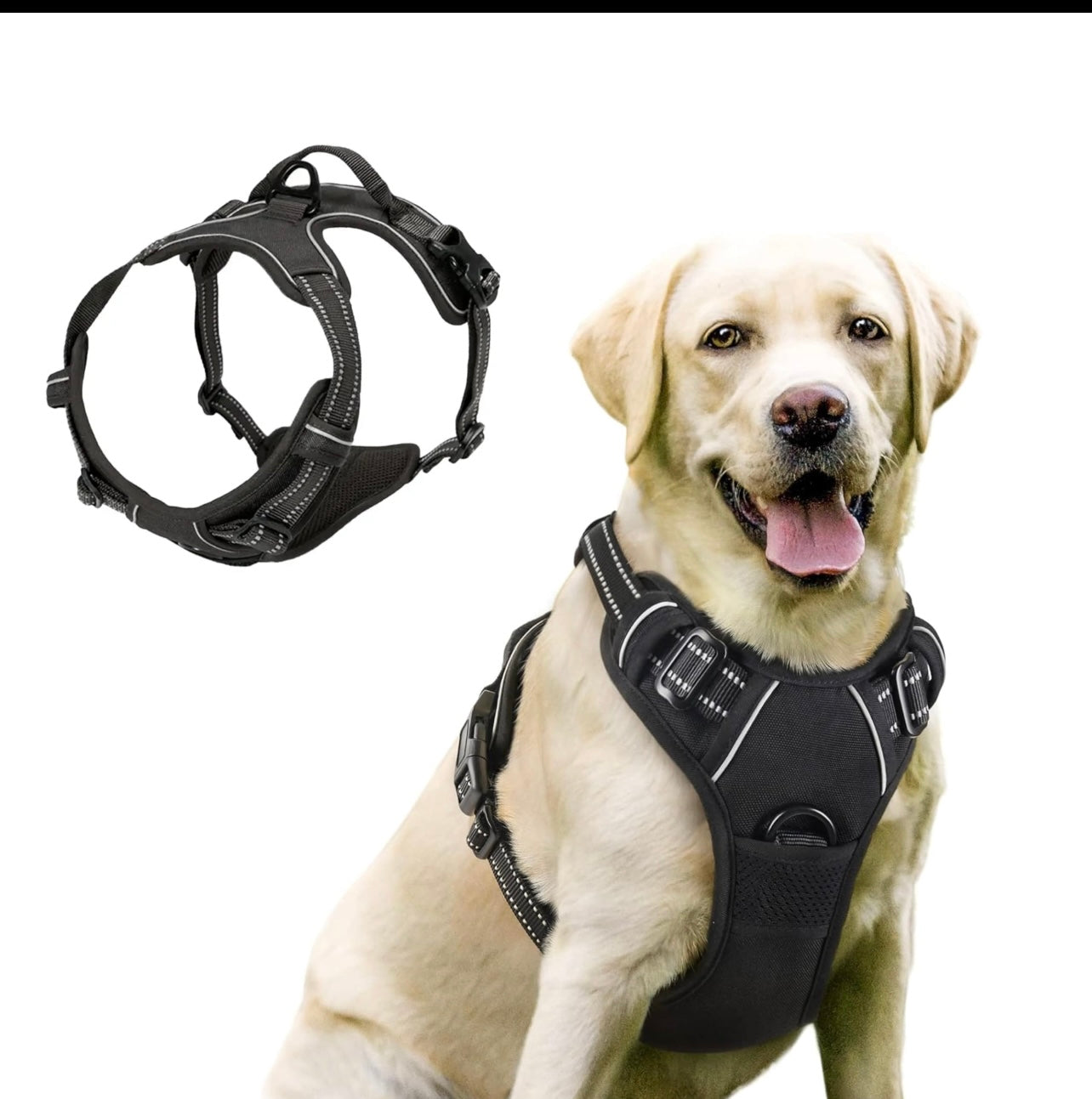 No-Pull Hundegeschirr – Bequem, Verstellbar & Reflektierend